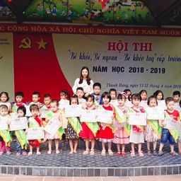 Hội thi 'Bé khỏe, Bé ngoan - Bé khéo tay' cấp trường - Năm học 2018-2019